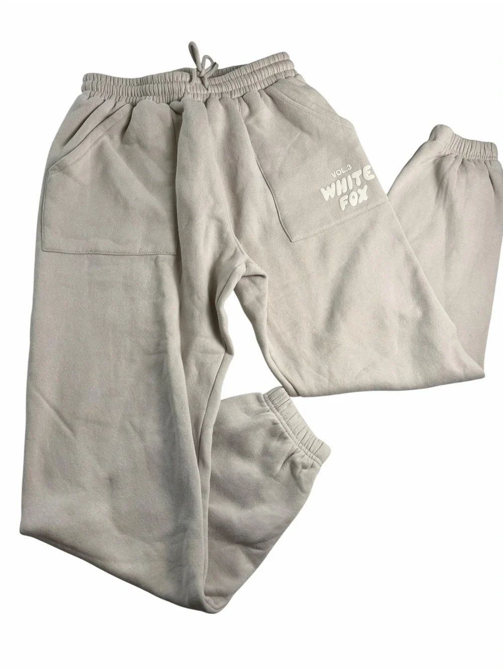 White fox vol.3 cream sweatpants size small